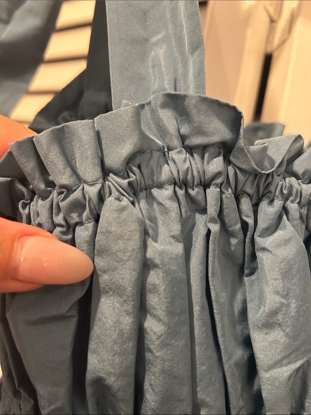 Zara ruched mini dress | Blue - Picture 6 of 6